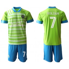Billige Fotballdrakter Seattle Sounders Roldan 7 Barn Hjemmedraktsett 2020/21 Kortermet